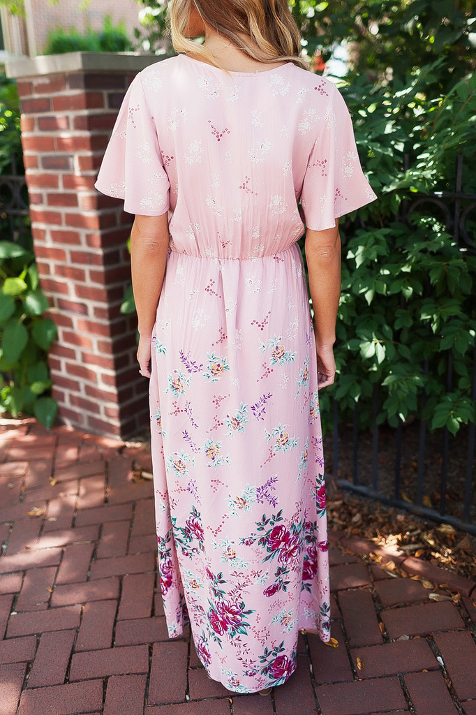 Rose Printed Layered Romper